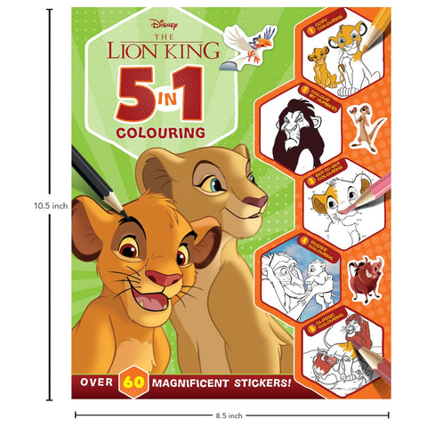 Disney The Lion King: 5-In-1 Colouring