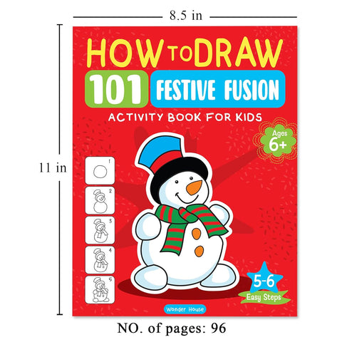 How To Draw 101 Festive Fusion Activity Book For Kids