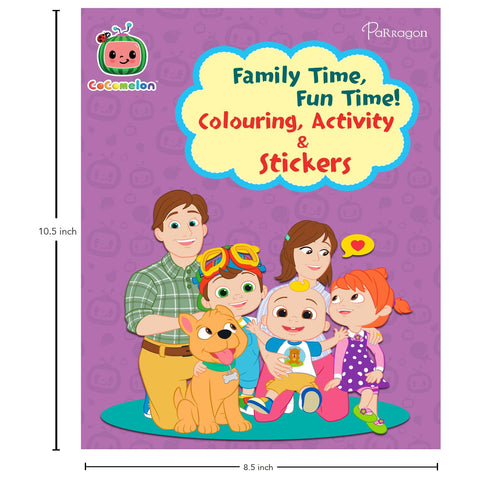 Cocomelon: Family Time, Fun Time! Colouring  Activity & Stickers