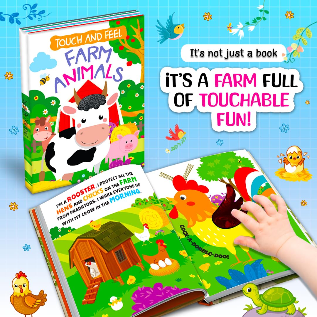 Touch and Feel Board Book: Farm Animals