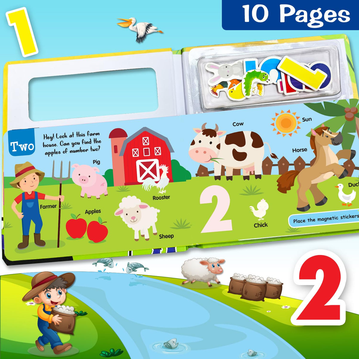 Learn Numbers - Magnetic Play Book