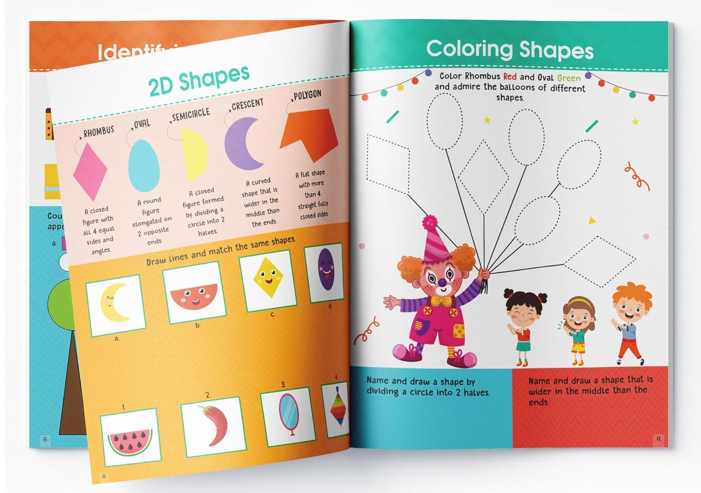 Learning Shapes Activity Book For Children: 80+ Activities