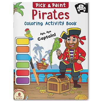 Pick and Paint Pirates Coloring Activity Book