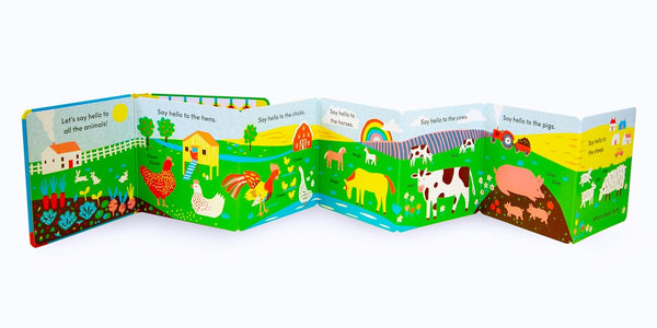 Tummy Time Farm: A Fold-Out Book With a Mirror!