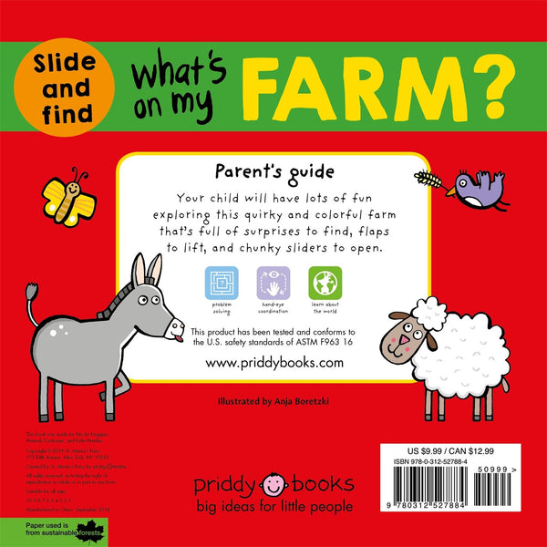 Priddy Books: What's on My Farm? (Slide and Find)