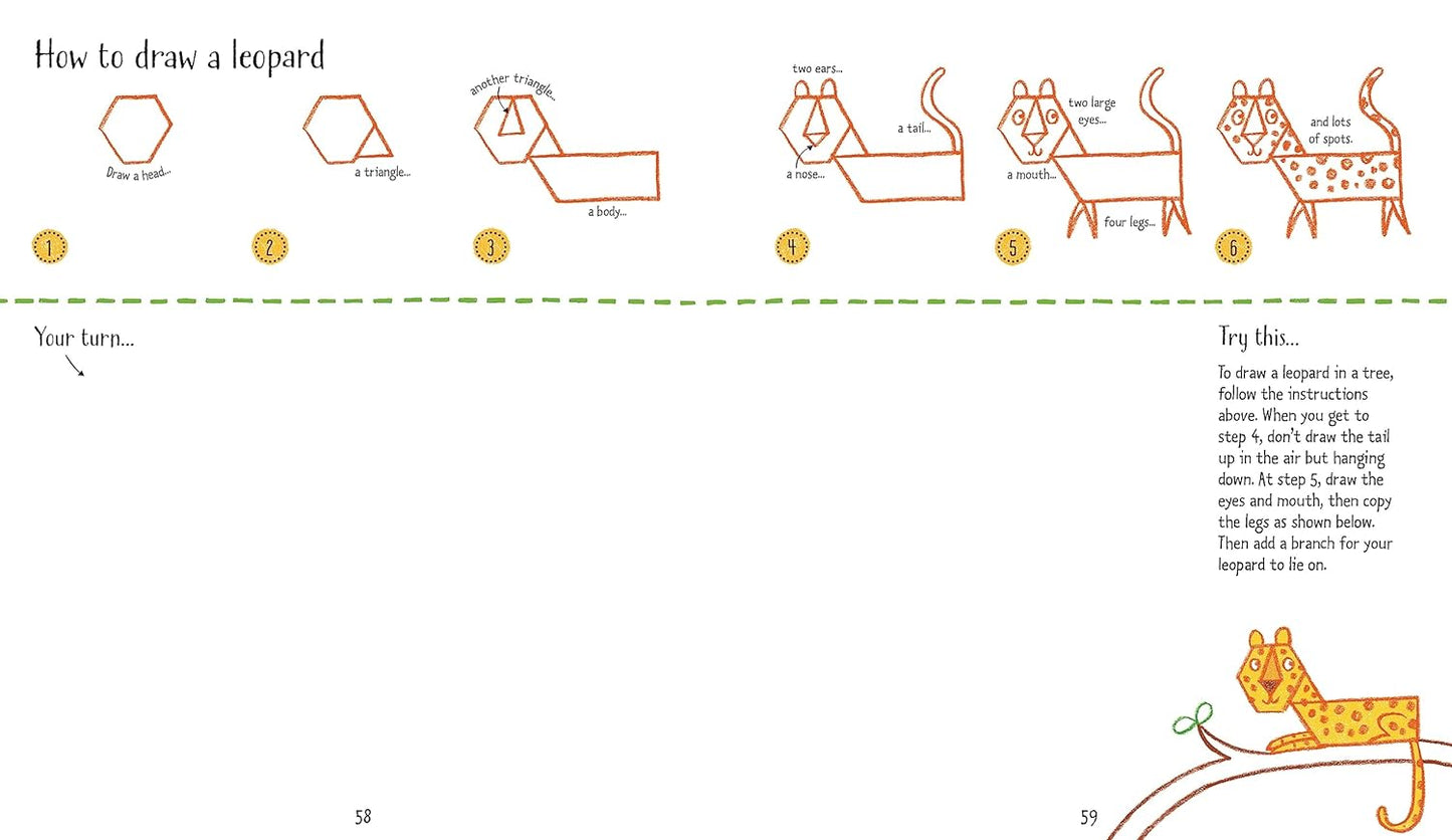 Usborne Step-By-Step Drawing Animals