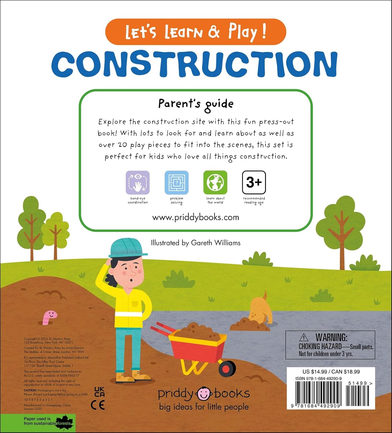 Priddy Books: Let's Learn & Play! Construction
