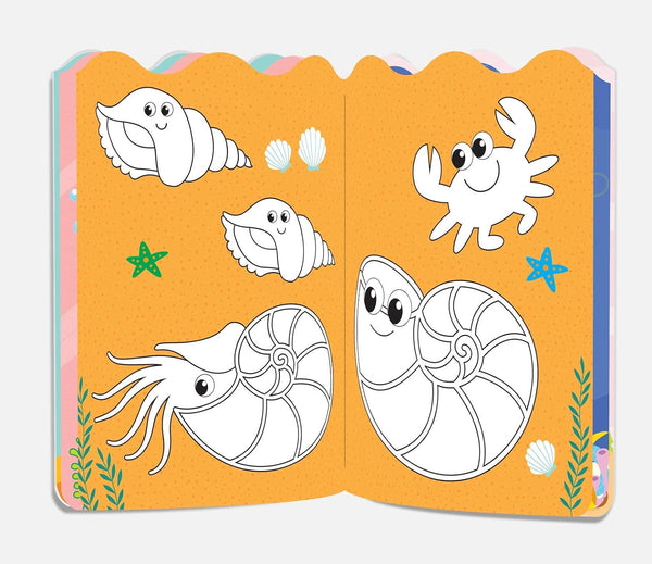 Under The Sea: Coloring and Sticker Activity Book