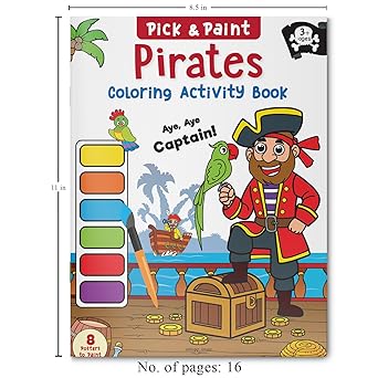 Pick and Paint Pirates Coloring Activity Book