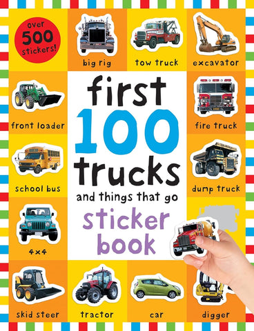Priddy Books: First 100 Trucks and Things That Go Sticker book