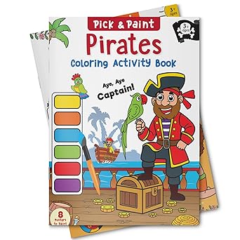Pick and Paint Pirates Coloring Activity Book