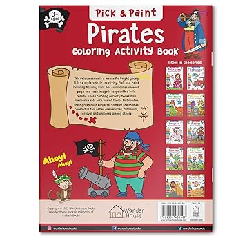 Pick and Paint Pirates Coloring Activity Book