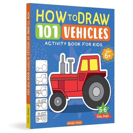 How to Draw 101 Vehicles Activity For Kids
