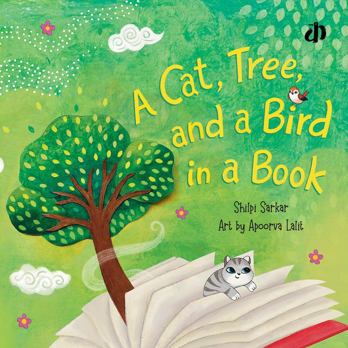 A Cat, Tree, and A Bird In A Book