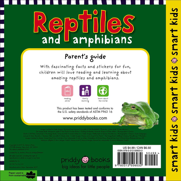 Reptiles and Amphibians: With More Than 30 Stickers