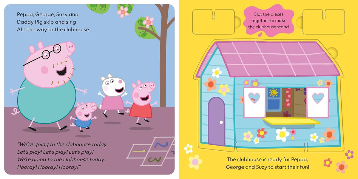 Peppa Pig: Peppa’s Clubhouse Fun: A Press-Out-and-Play Book
