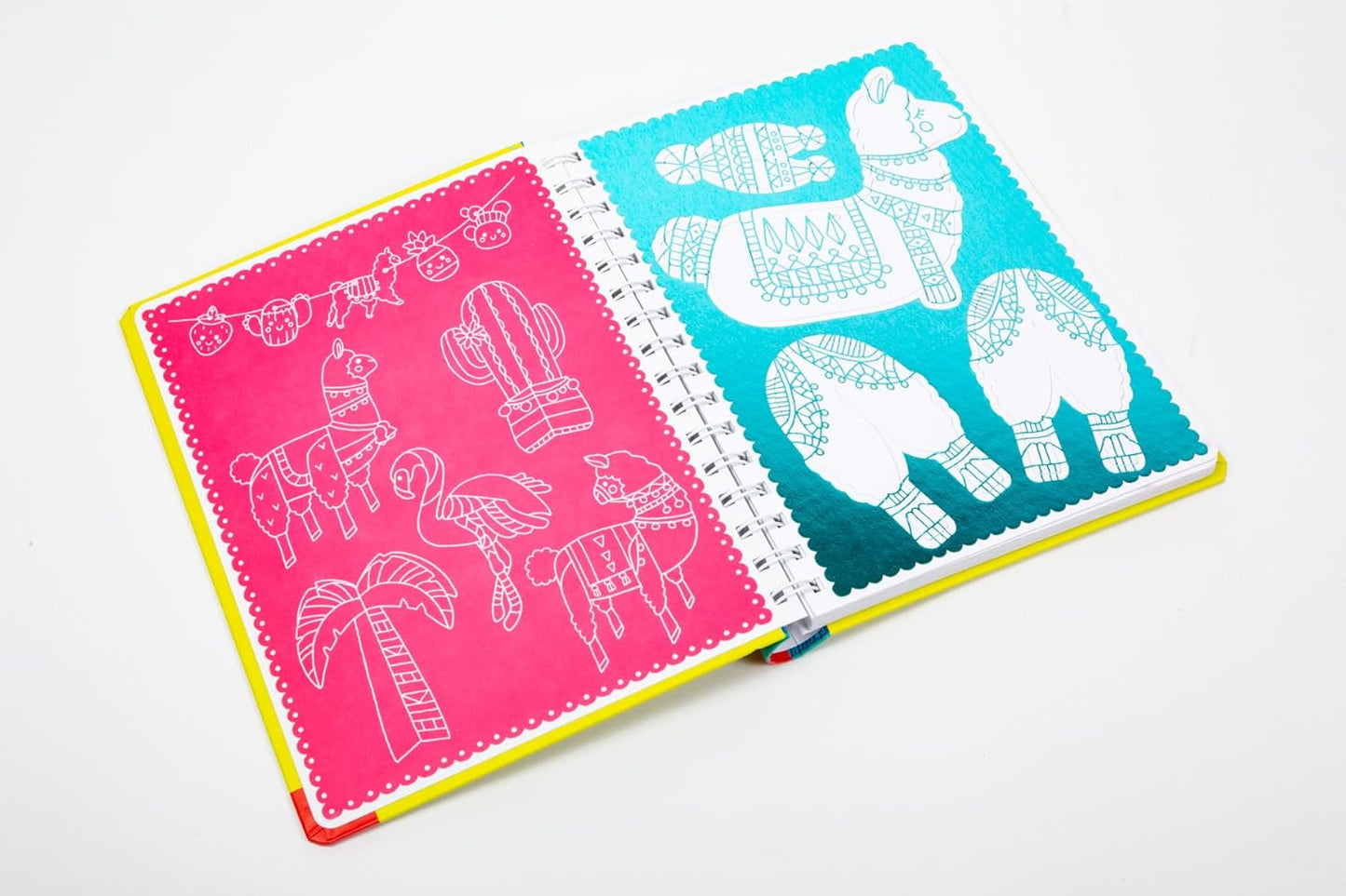 Press Out and Decorate Flamingos Llamas With 20 Sparkly Decorations!