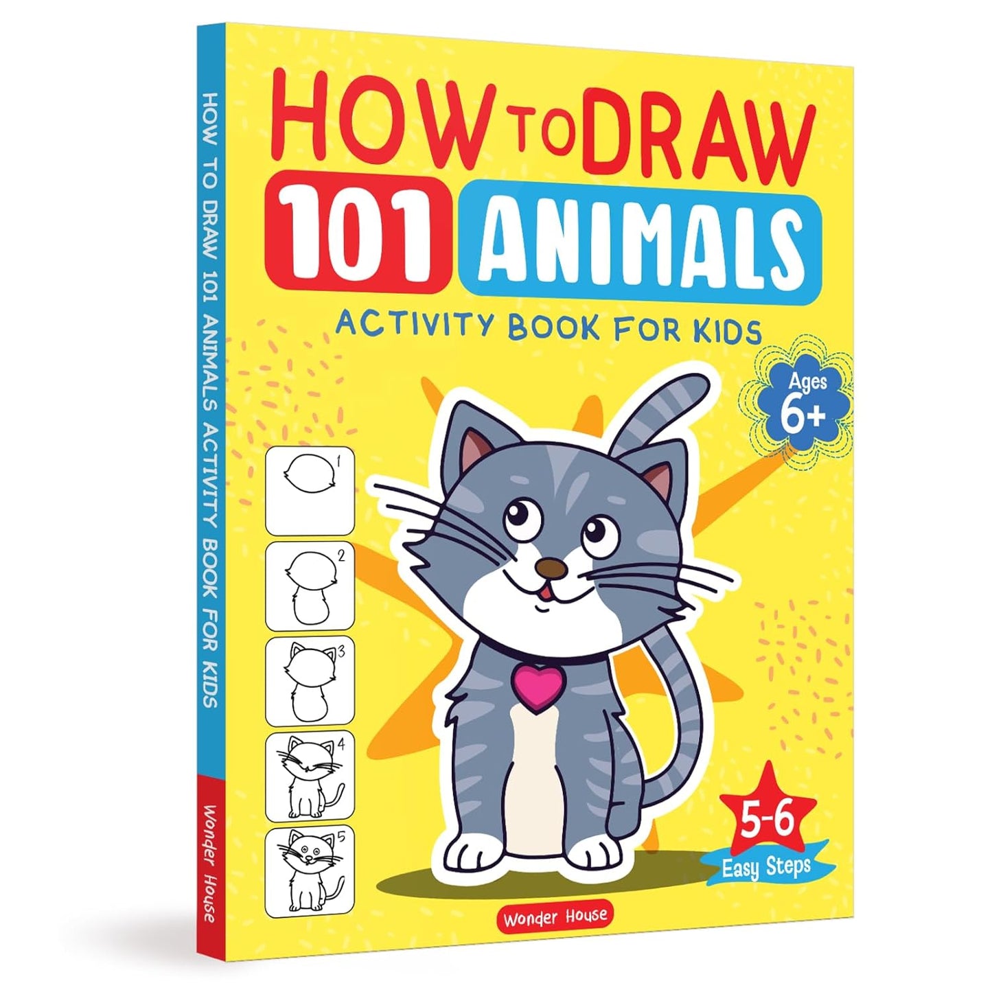 How To Draw 101 Animals Activity Book for Kids