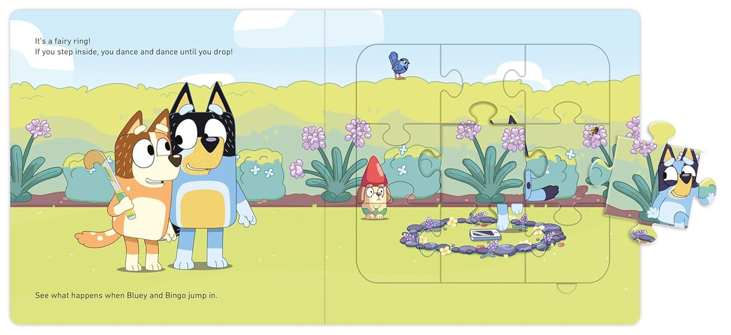 Bluey: A Jigsaw Puzzle Book (Includes 4 Double-Sided Puzzles)