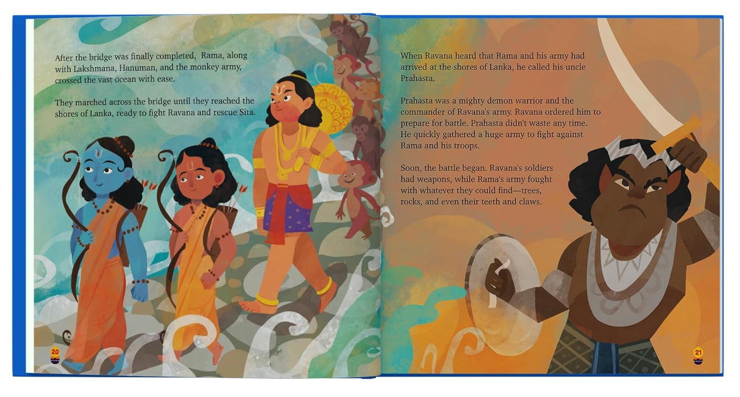 Ramayana for Kids: Special Edition Poster, Coloring Sheets & Stickers