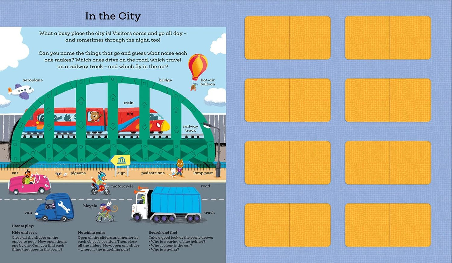 Bizzy Bear: My First Memory Game Book: Things That Go