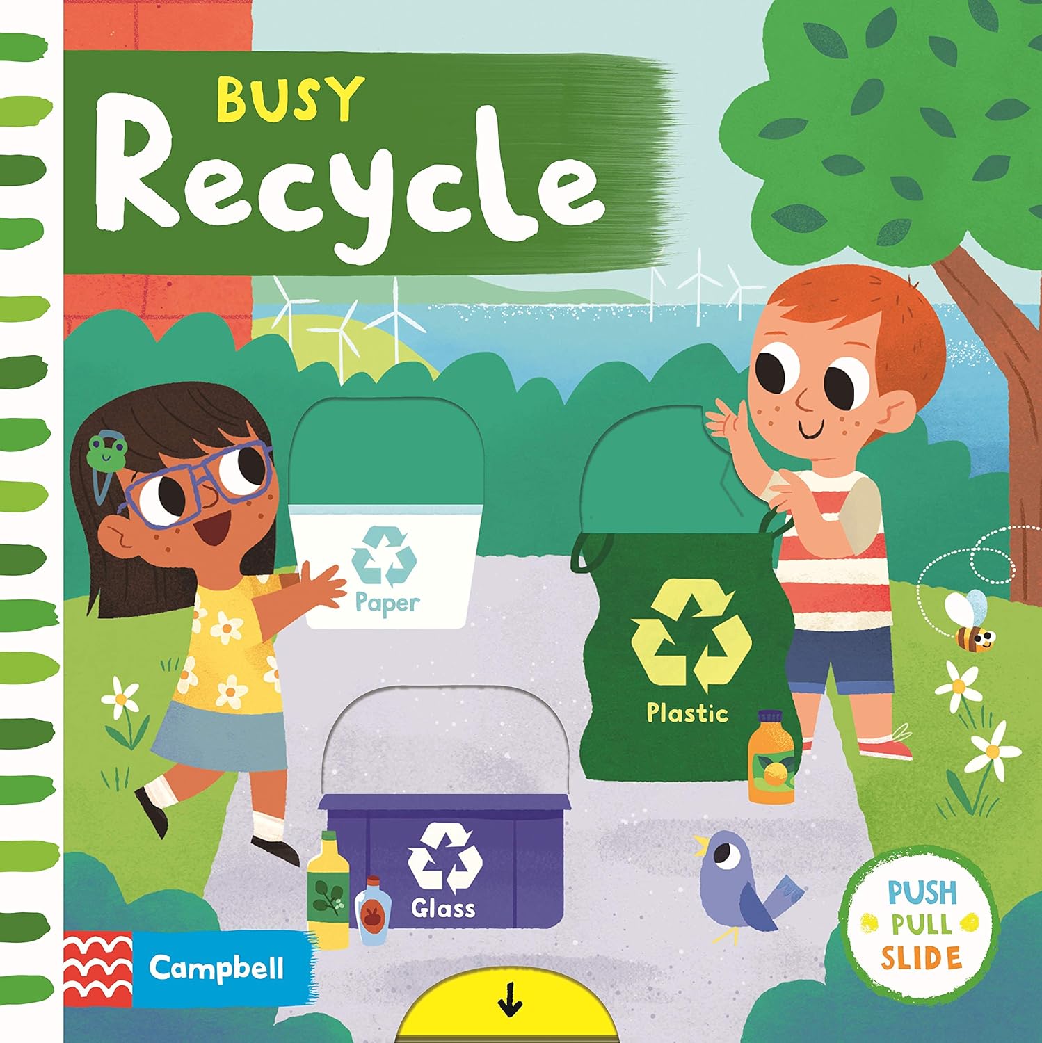 Busy Recycle: Push Pull Slide