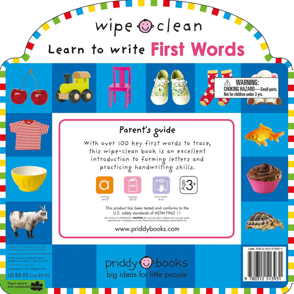 Priddy Books: Wipe-Clean Learn to Write First Words