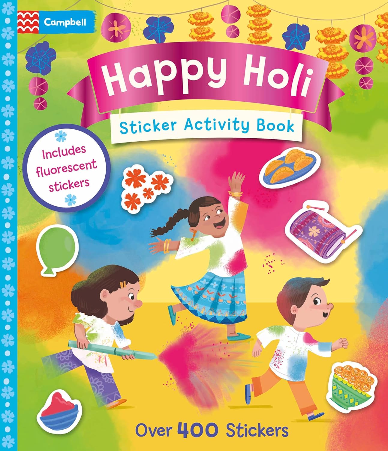 Happy Holi Sticker Activity Book: Over 400 Stickers