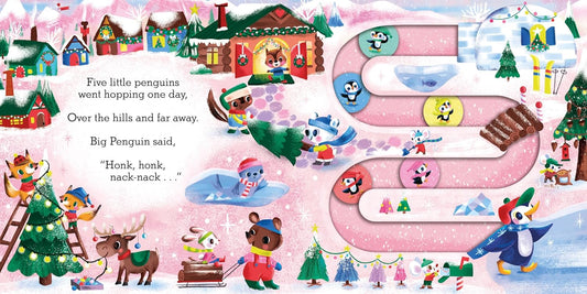 Five Little Penguins: A Slide and Count Book