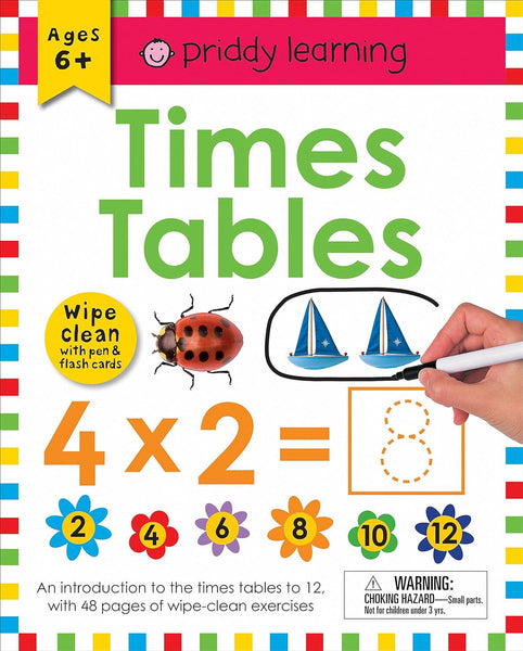 Priddy Books: Times Tables Wipe Clean With Pen & Flash Cards Workbook