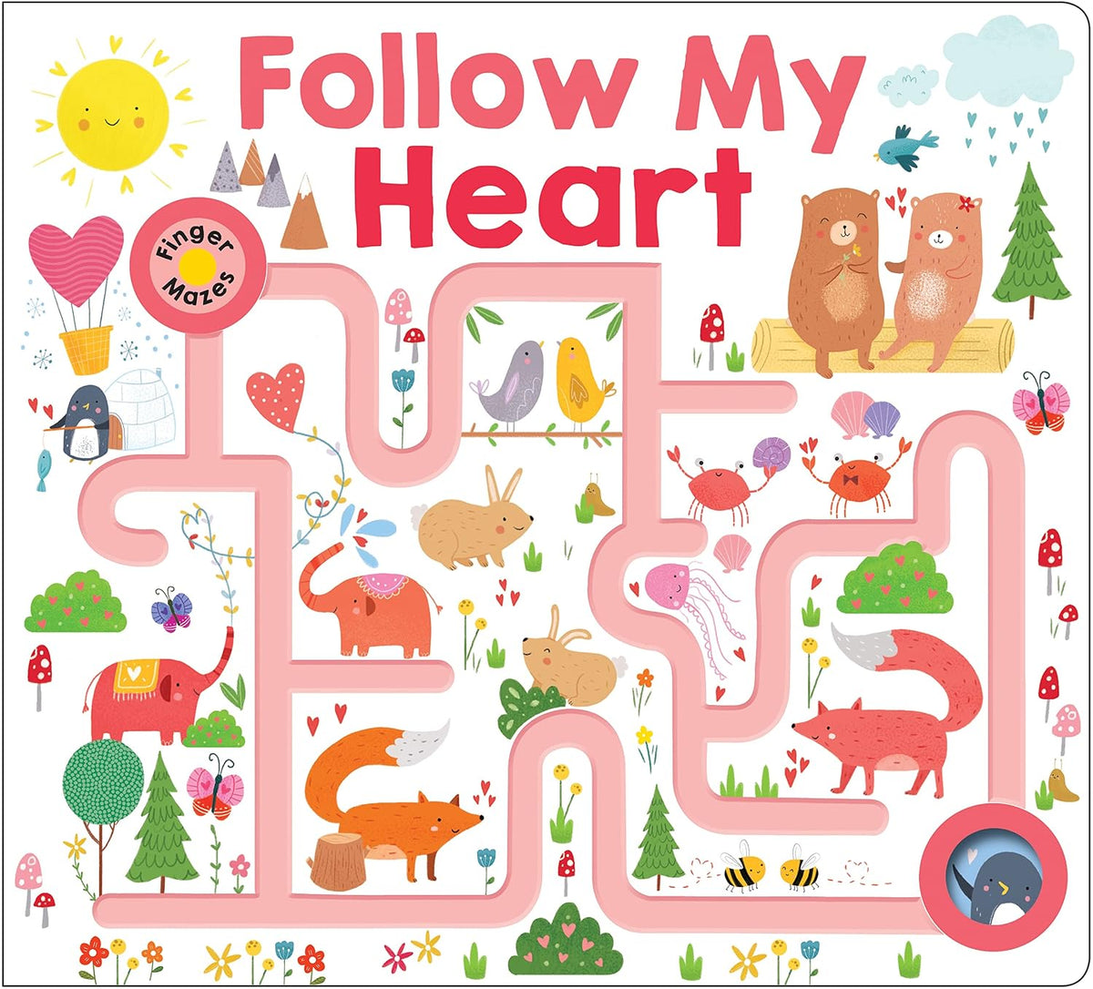 Maze Book: Follow My Heart (Finger Mazes)