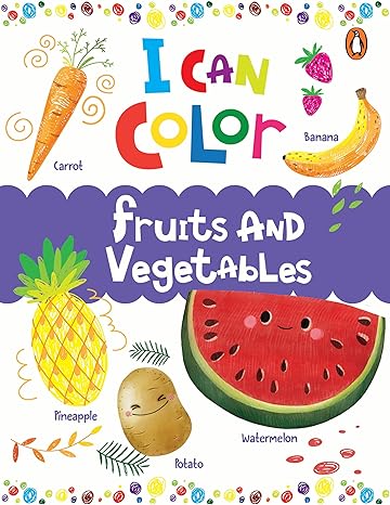 I Can Color: Fruits and Vegetables
