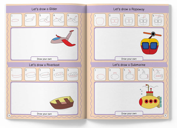 How to Draw 101 Vehicles Activity For Kids