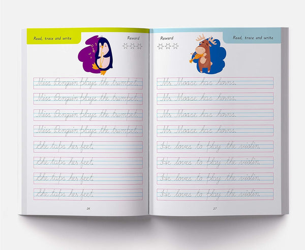 Cursive Handwriting: Sentence: Practice Workbook