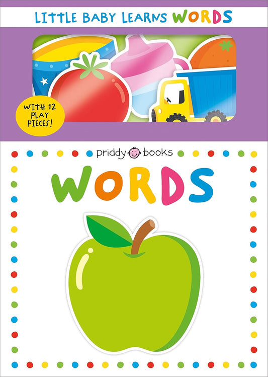Priddy Books: Little Baby Learns: Words - With 12 Play Pieces!