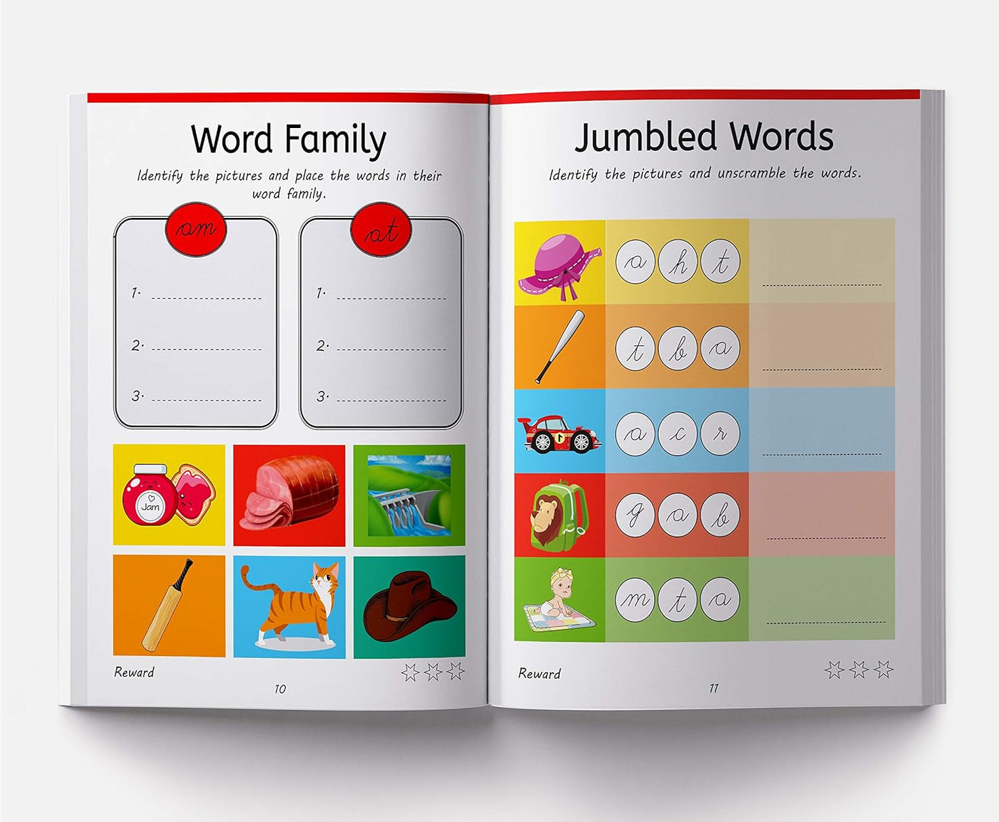 Cursive Handwriting: Word Family: Practice Workbook: 100+ Reward Stickers