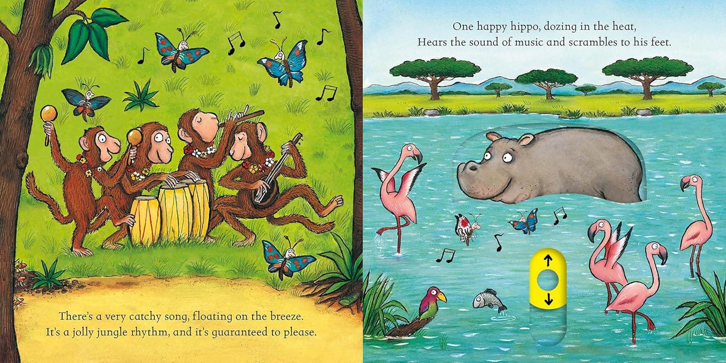 In The Jungle:  Push Pull Slide Book
