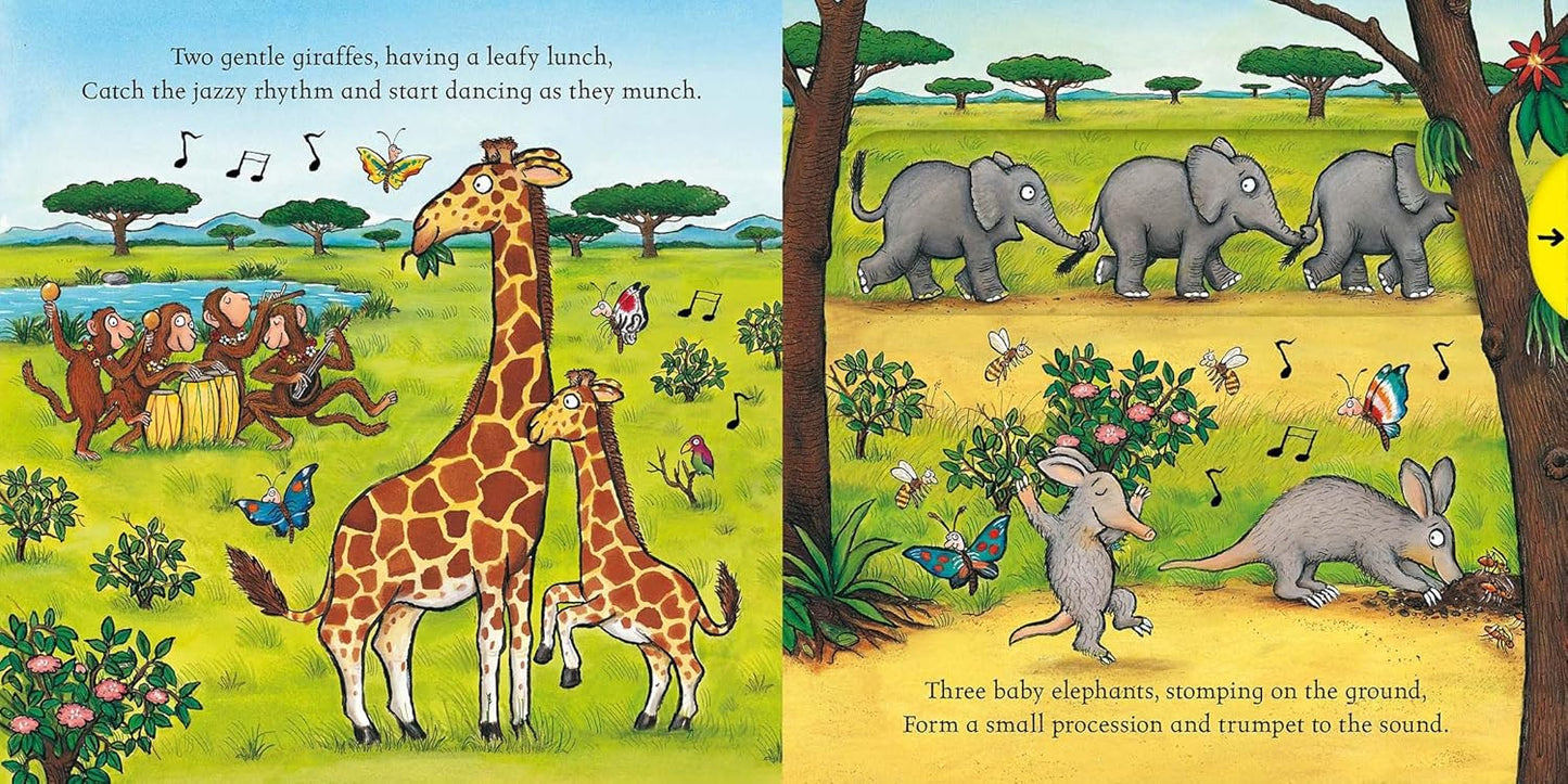 In The Jungle:  Push Pull Slide Book