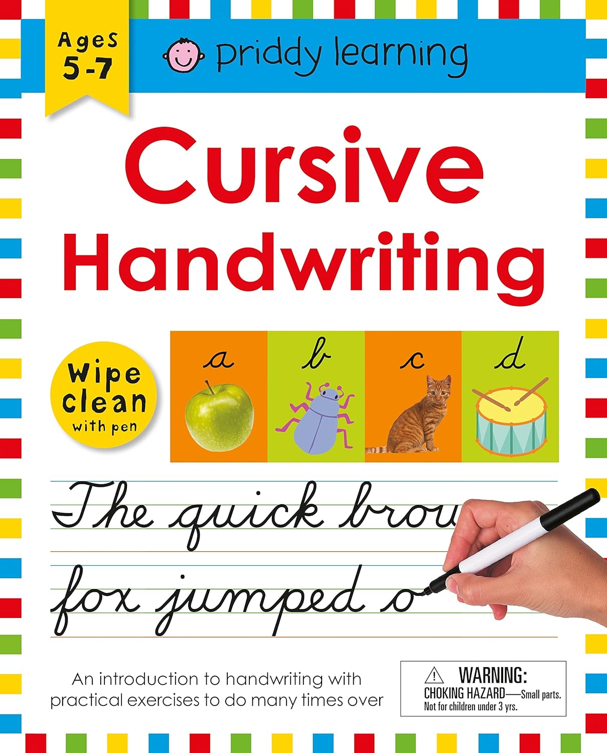 Priddy Books: Cursive Handwriting Wipe Clean With Pen Workbook