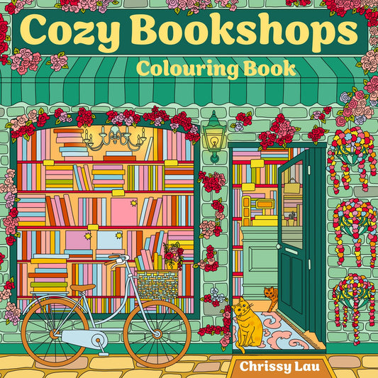 Cozy Bookshops Colouring Book