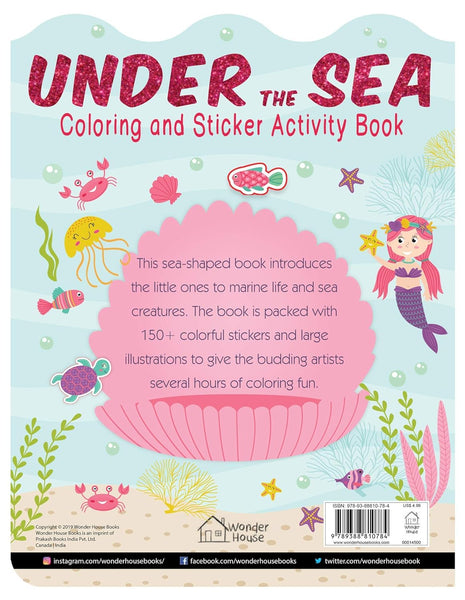 Under The Sea: Coloring and Sticker Activity Book