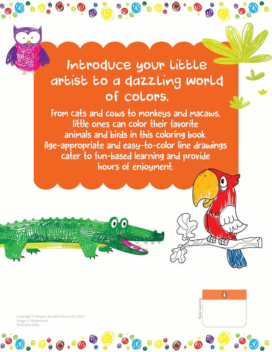 I Can Color: Animals and Birds