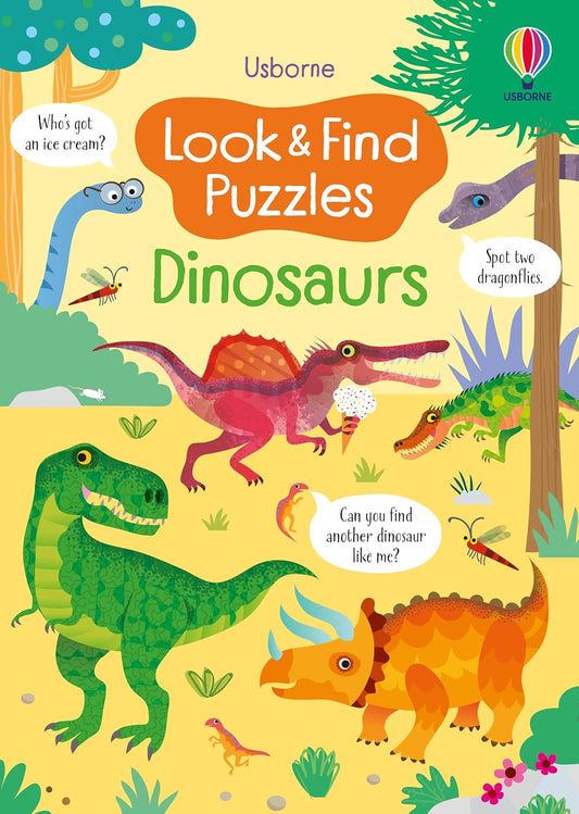 Usborne Look & Find Puzzles Dinosaurs