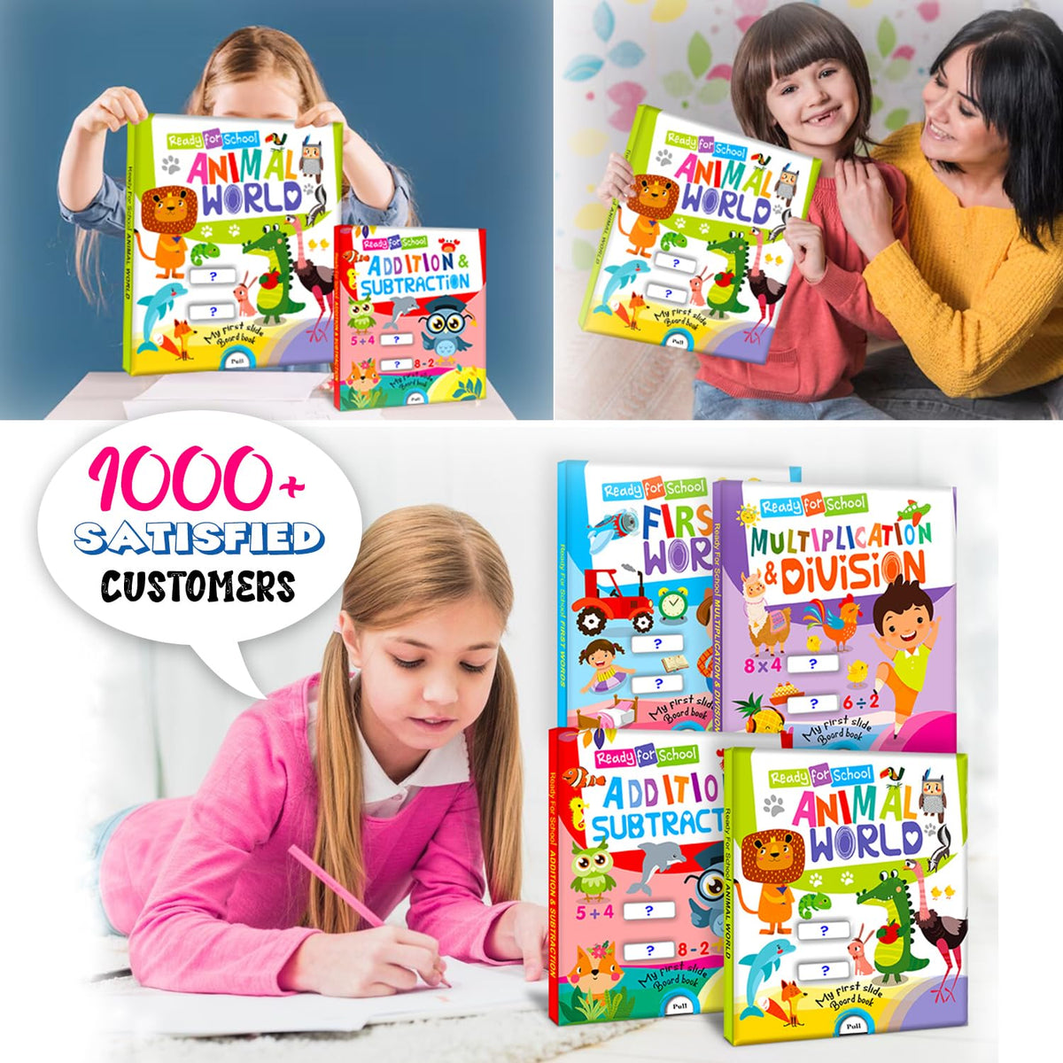 Hello Friend Books Ready for School: Animal World - Slide and See Board Book