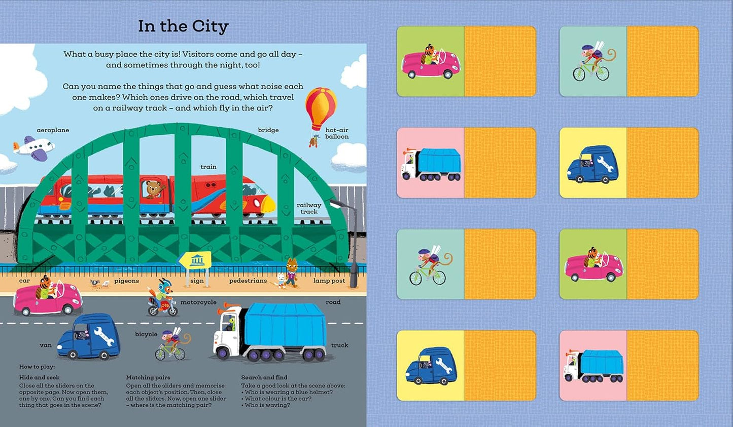 Bizzy Bear: My First Memory Game Book: Things That Go