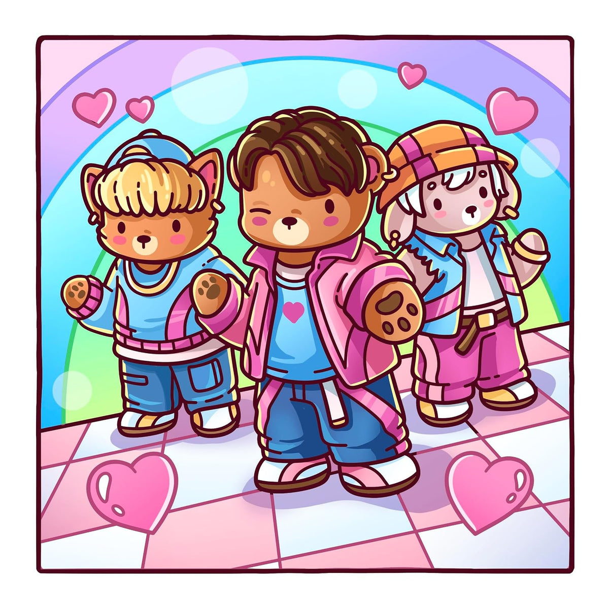 Cozy K-Pop: Cute Colouring Book