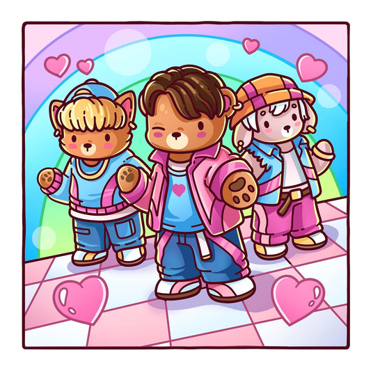 Cozy K-Pop: Cute Colouring Book
