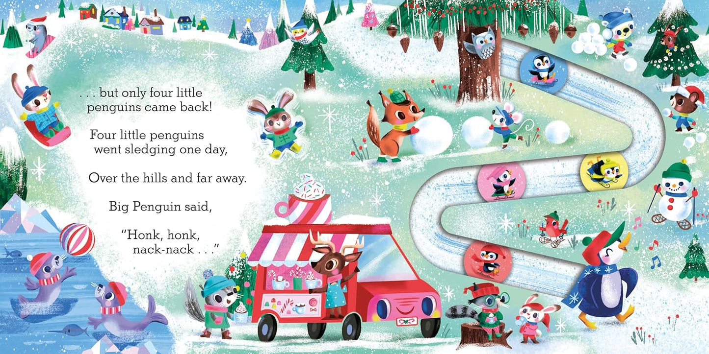 Five Little Penguins: A Slide and Count Book