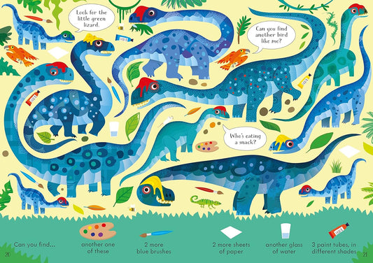 Usborne Look & Find Puzzles Dinosaurs