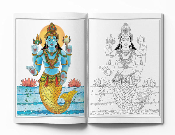 Gods & Goddesses Spiritual Coloring Book